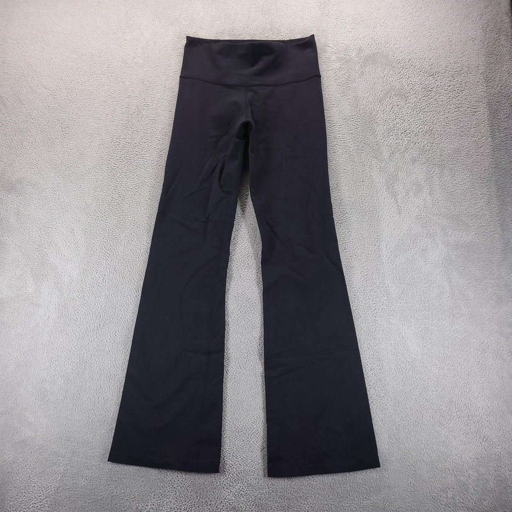Lululemon Pants Womens 6 Black Groove Flare Leggings Mid Rise Gym Workout